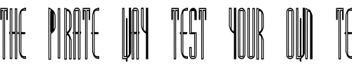 Font : Picassos-Hollow-Cond Custom Text : The Pirate Way Test your own text here Click to download or to view this font on a tshirt that can be custom printed in Bali