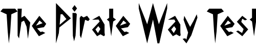 Font : Pick-Ax Custom Text : The Pirate Way Test your own text here Click to download or to view this font on a tshirt that can be custom printed in Bali