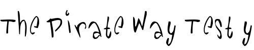 Font : Pickabilly Custom Text : The Pirate Way Test your own text here Click to download or to view this font on a tshirt that can be custom printed in Bali