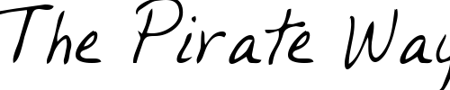 Font : Piikoi-Regular Custom Text : The Pirate Way Test your own text here Click to download or to view this font on a tshirt that can be custom printed in Bali