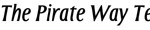 Font : Pilgrim-ItalicBold Custom Text : The Pirate Way Test your own text here Click to download or to view this font on a tshirt that can be custom printed in Bali