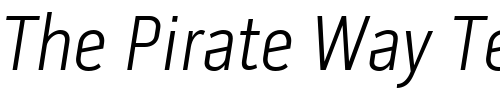 Font : PillGothic300mg-LightObq Custom Text : The Pirate Way Test your own text here Click to download or to view this font on a tshirt that can be custom printed in Bali