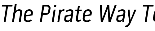 Font : PillGothic300mg-Oblique Custom Text : The Pirate Way Test your own text here Click to download or to view this font on a tshirt that can be custom printed in Bali