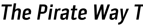 Font : PillGothic300mg-SemibdObq Custom Text : The Pirate Way Test your own text here Click to download or to view this font on a tshirt that can be custom printed in Bali
