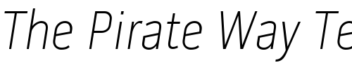 Font : PillGothic300mg-ThinObq Custom Text : The Pirate Way Test your own text here Click to download or to view this font on a tshirt that can be custom printed in Bali