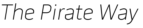 Font : PillGothic600mg-ThinObq Custom Text : The Pirate Way Test your own text here Click to download or to view this font on a tshirt that can be custom printed in Bali