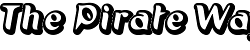 Font : Pilot-Outer-Space Custom Text : The Pirate Way Test your own text here Click to download or to view this font on a tshirt that can be custom printed in Bali