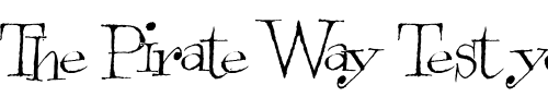 Font : PinkFlamingo Custom Text : The Pirate Way Test your own text here Click to download or to view this font on a tshirt that can be custom printed in Bali