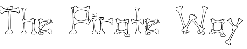 Font : Pirate-Regular Custom Text : The Pirate Way Test your own text here Click to download or to view this font on a tshirt that can be custom printed in Bali