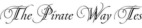 Font : PirouetteLTStd-Regular Custom Text : The Pirate Way Test your own text here Click to download or to view this font on a tshirt that can be custom printed in Bali