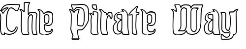Font : Pittoresk-Hollow Custom Text : The Pirate Way Test your own text here Click to download or to view this font on a tshirt that can be custom printed in Bali