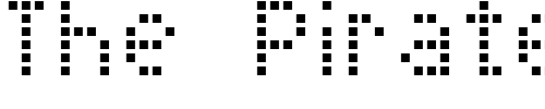 Font : Pixel-Cyrillic Custom Text : The Pirate Way Test your own text here Click to download or to view this font on a tshirt that can be custom printed in Bali