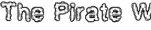 Font : Pixel-Krud-BRK Custom Text : The Pirate Way Test your own text here Click to download or to view this font on a tshirt that can be custom printed in Bali
