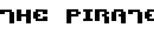 Font : Pixel-Technology Custom Text : The Pirate Way Test your own text here Click to download or to view this font on a tshirt that can be custom printed in Bali