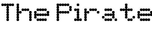 Font : PixelScreen Custom Text : The Pirate Way Test your own text here Click to download or to view this font on a tshirt that can be custom printed in Bali