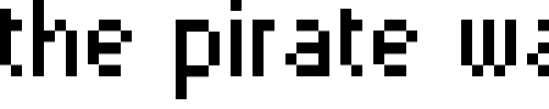 Font : PixelSix00 Custom Text : The Pirate Way Test your own text here Click to download or to view this font on a tshirt that can be custom printed in Bali