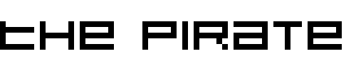 Font : Pixeldust Custom Text : The Pirate Way Test your own text here Click to download or to view this font on a tshirt that can be custom printed in Bali