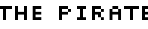 Font : Pixelette Custom Text : The Pirate Way Test your own text here Click to download or to view this font on a tshirt that can be custom printed in Bali