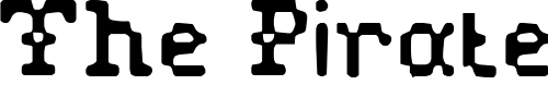 Font : Pixelstitch Custom Text : The Pirate Way Test your own text here Click to download or to view this font on a tshirt that can be custom printed in Bali
