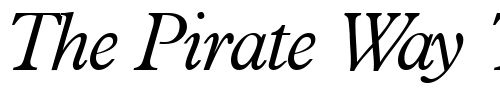Font : PlacidLight-RegularItalic Custom Text : The Pirate Way Test your own text here Click to download or to view this font on a tshirt that can be custom printed in Bali