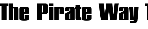 Font : Plakette-Serial-Heavy-Regular Custom Text : The Pirate Way Test your own text here Click to download or to view this font on a tshirt that can be custom printed in Bali