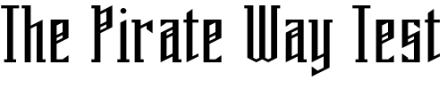 Font : PlanetFiveHundred Custom Text : The Pirate Way Test your own text here Click to download or to view this font on a tshirt that can be custom printed in Bali
