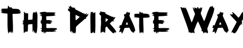 Font : PlanksDisplayCaps Custom Text : The Pirate Way Test your own text here Click to download or to view this font on a tshirt that can be custom printed in Bali