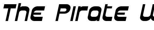 Font : Plasmatica-Ext-Italic Custom Text : The Pirate Way Test your own text here Click to download or to view this font on a tshirt that can be custom printed in Bali