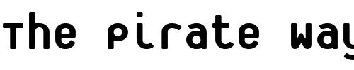 Font : PlateletHeavy Custom Text : The Pirate Way Test your own text here Click to download or to view this font on a tshirt that can be custom printed in Bali