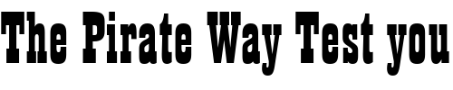 Font : Playbill-BT Custom Text : The Pirate Way Test your own text here Click to download or to view this font on a tshirt that can be custom printed in Bali