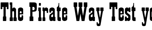 Font : Playbill-Regular Custom Text : The Pirate Way Test your own text here Click to download or to view this font on a tshirt that can be custom printed in Bali