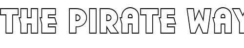 Font : PlazaOutPUlt Custom Text : The Pirate Way Test your own text here Click to download or to view this font on a tshirt that can be custom printed in Bali