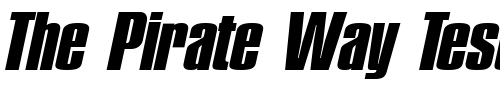 Font : PledgeHeavy-Italic Custom Text : The Pirate Way Test your own text here Click to download or to view this font on a tshirt that can be custom printed in Bali