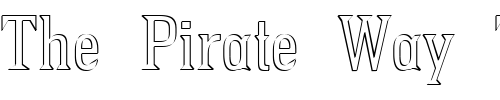 Font : PointedOut Custom Text : The Pirate Way Test your own text here Click to download or to view this font on a tshirt that can be custom printed in Bali