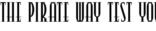 Font : Points-West-NF Custom Text : The Pirate Way Test your own text here Click to download or to view this font on a tshirt that can be custom printed in Bali
