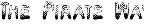 Font : Poison-Dots Custom Text : The Pirate Way Test your own text here Click to download or to view this font on a tshirt that can be custom printed in Bali