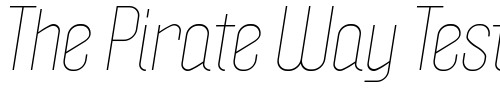 Font : Politica-Light-Italic Custom Text : The Pirate Way Test your own text here Click to download or to view this font on a tshirt that can be custom printed in Bali
