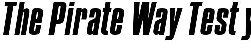 Font : PompejiItalic Custom Text : The Pirate Way Test your own text here Click to download or to view this font on a tshirt that can be custom printed in Bali