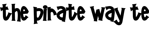 Font : Poornut Custom Text : The Pirate Way Test your own text here Click to download or to view this font on a tshirt that can be custom printed in Bali