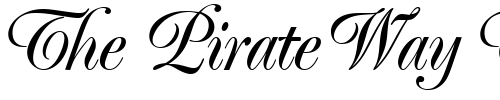 Font : Poppl-Exquisit-Regular Custom Text : The Pirate Way Test your own text here Click to download or to view this font on a tshirt that can be custom printed in Bali
