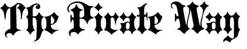 Font : Portcullion-Bold Custom Text : The Pirate Way Test your own text here Click to download or to view this font on a tshirt that can be custom printed in Bali