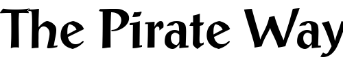 Font : PostAntiquaBE-Medium Custom Text : The Pirate Way Test your own text here Click to download or to view this font on a tshirt that can be custom printed in Bali