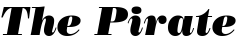 Font : PosterBodoni-It-BT-Italic Custom Text : The Pirate Way Test your own text here Click to download or to view this font on a tshirt that can be custom printed in Bali