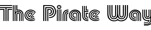 Font : PowerLine Custom Text : The Pirate Way Test your own text here Click to download or to view this font on a tshirt that can be custom printed in Bali