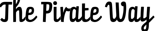 Font : PraterScriptOneRegular Custom Text : The Pirate Way Test your own text here Click to download or to view this font on a tshirt that can be custom printed in Bali