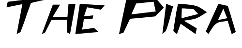 Font : PrehistoricExtended-Italic Custom Text : The Pirate Way Test your own text here Click to download or to view this font on a tshirt that can be custom printed in Bali