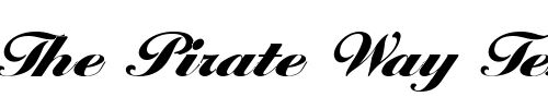 Font : Premi-Script-SSi Custom Text : The Pirate Way Test your own text here Click to download or to view this font on a tshirt that can be custom printed in Bali