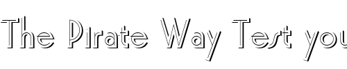 Font : PremierOnlShaD Custom Text : The Pirate Way Test your own text here Click to download or to view this font on a tshirt that can be custom printed in Bali