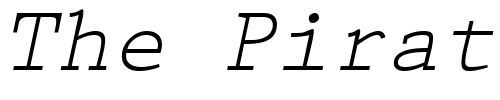 Font : PrestigeTwo-RegularItalic Custom Text : The Pirate Way Test your own text here Click to download or to view this font on a tshirt that can be custom printed in Bali