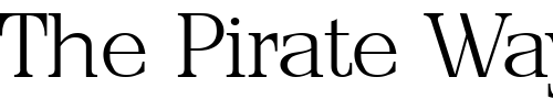 Font : Priamos-Xlight Custom Text : The Pirate Way Test your own text here Click to download or to view this font on a tshirt that can be custom printed in Bali
